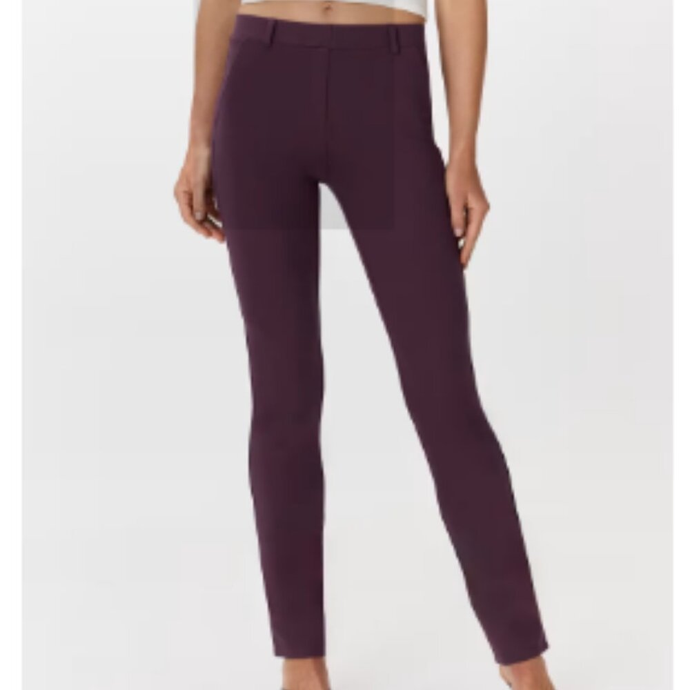 Quince Womens Ultra-Stretch Ponte Straight Leg Pants Sz MD Business Casual